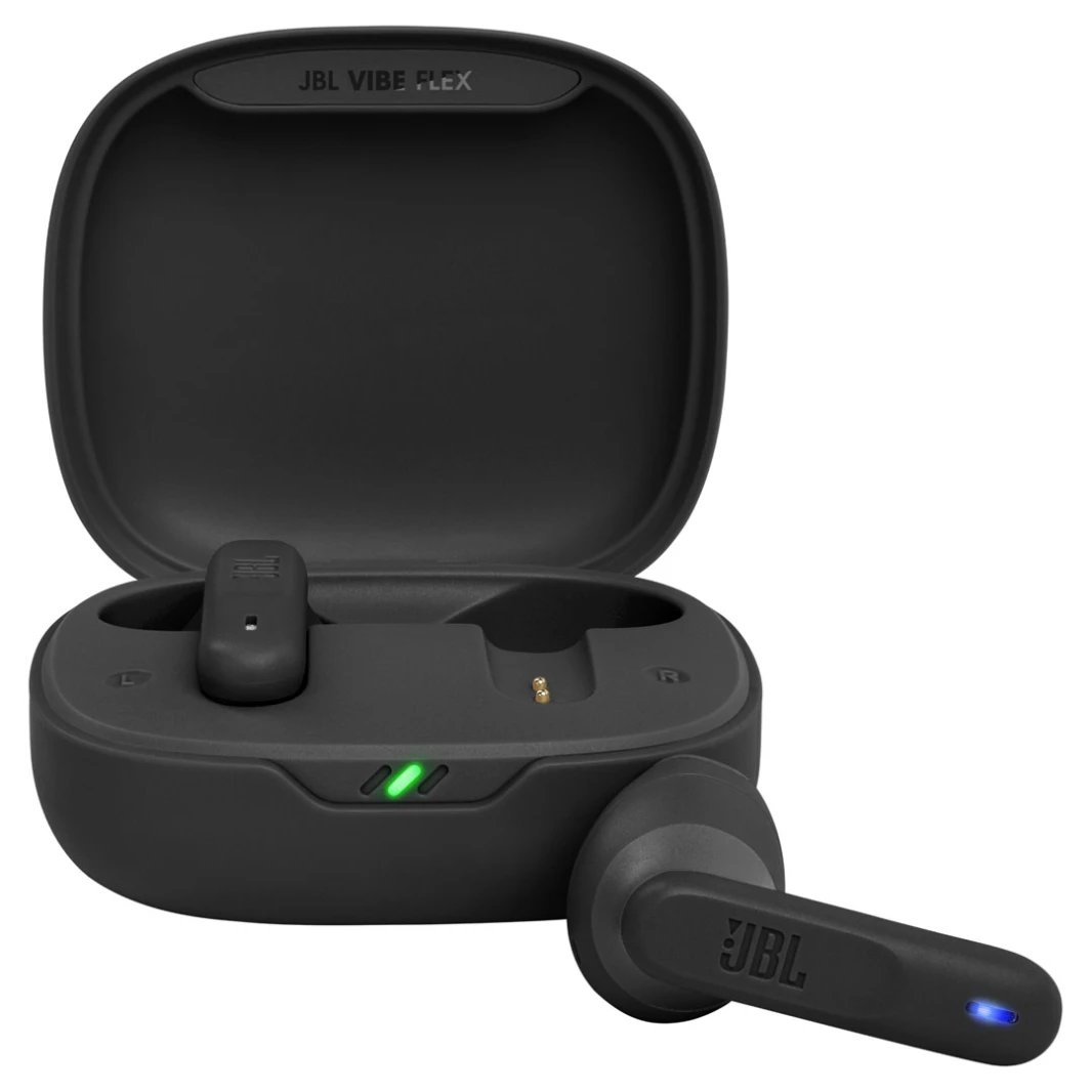 JBL Vibe Flex - سماعات أذن لاسلكية حقيقية مع صوت جهير عميق وعمر بطارية يصل إلى 32 ساعة