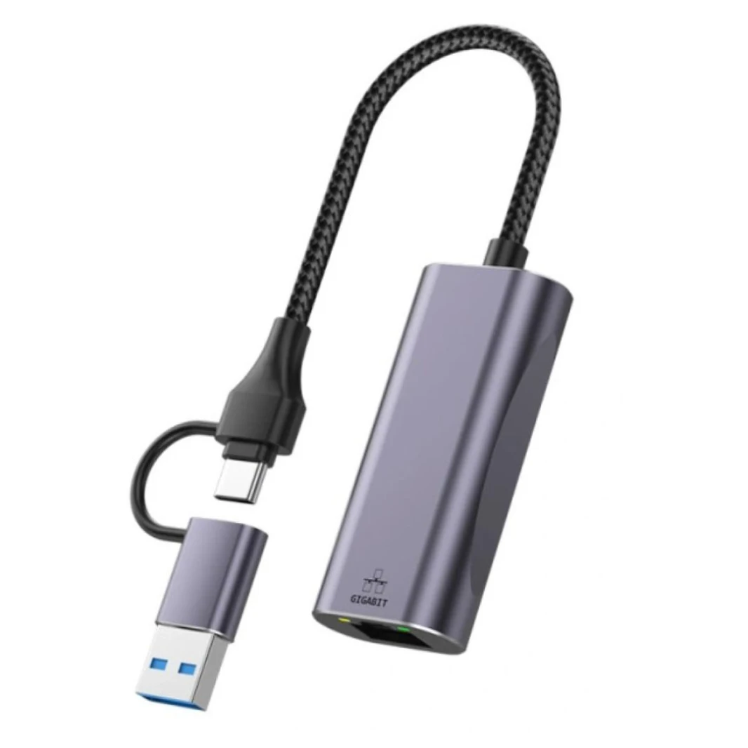 محول جيجابت إيثرنت USB وType-C من HAING