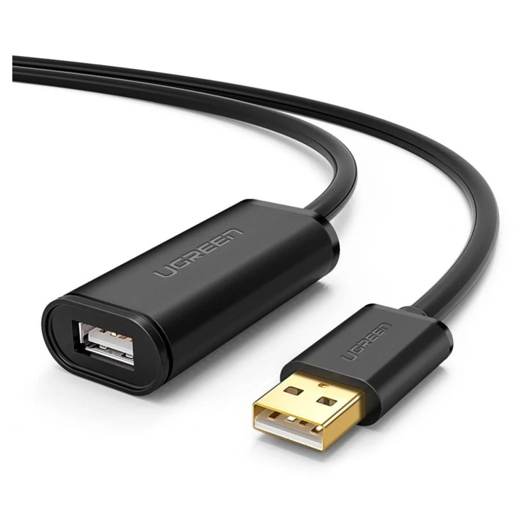 كابل تمديد USB 2.0 نشط من UGREEN US103 - 5 متر - كابل تمديد USB 2.0 نشط طويل للوصول الموسع