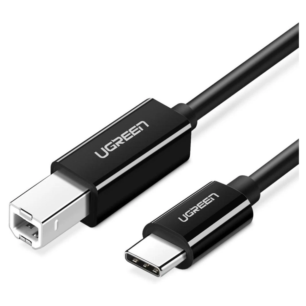 كابل USB C إلى Type B للطابعة والماسح الضوئي من UGREEN US241 - كابل USB C إلى Type B لتوصيل الطابعة والماسح الضوئي