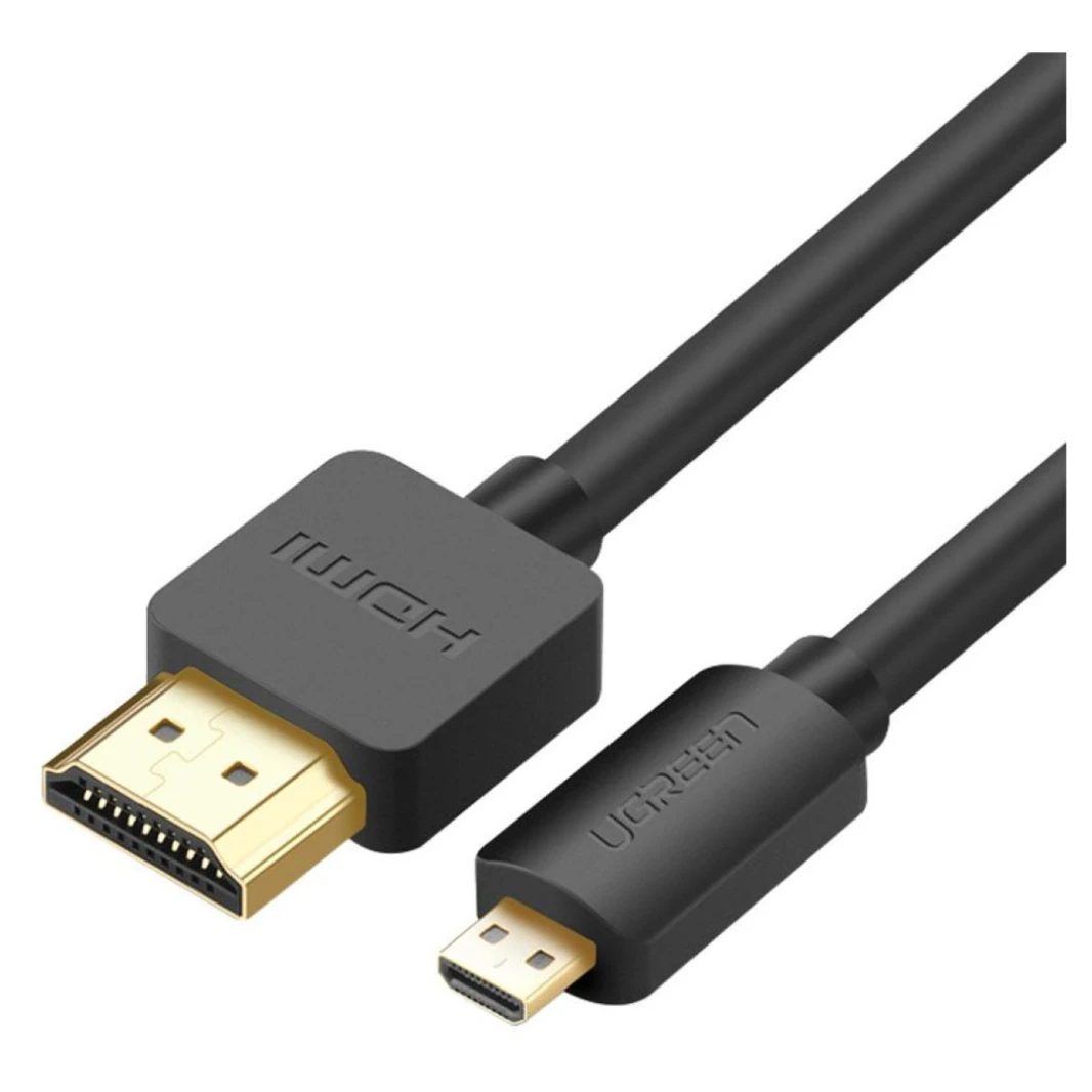 UGREEN 30102 Micro HDMI to HDMI Cable - 1.5M - Short Micro HDMI to HDMI Cable for Compact Connectivity