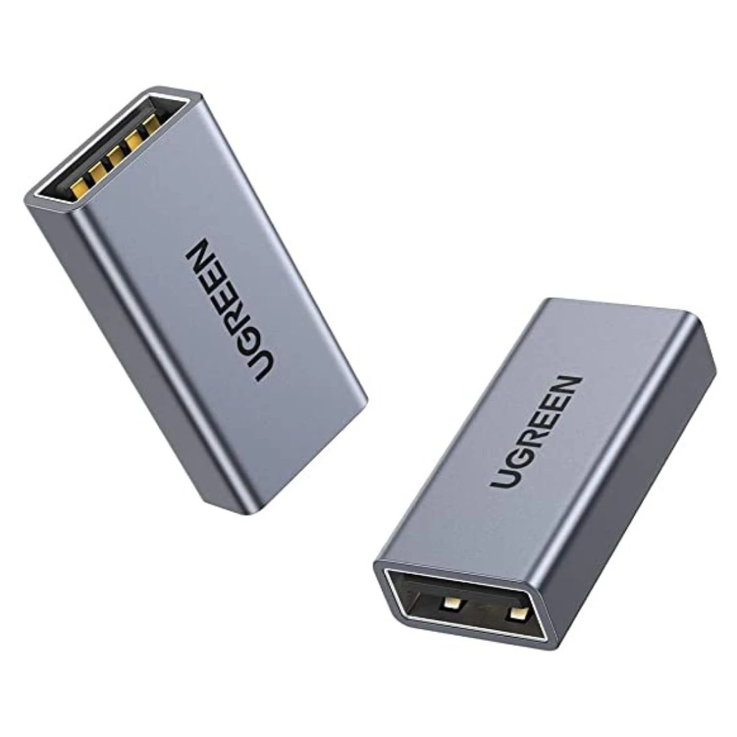 محول تمديد USB 3.0 من الألومنيوم من UGREEN (US381) - وصلة تمديد USB عالية السرعة بتصميم أنيق