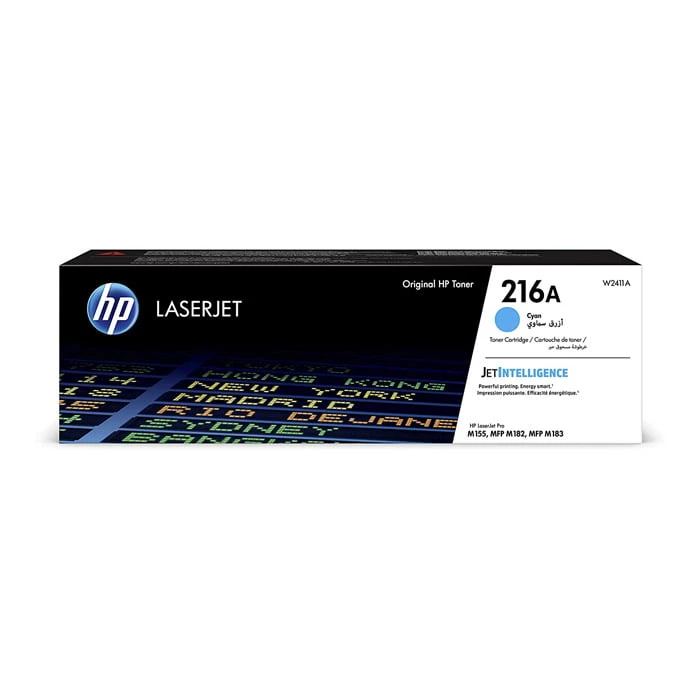 خرطوشة حبر HP 216A الأصلية باللون السماوي (W2411A)