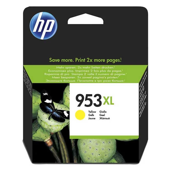 خرطوشة الحبر الأصلية عالية الإنتاجية HP 953XL باللون الأصفر (F6U18AE)