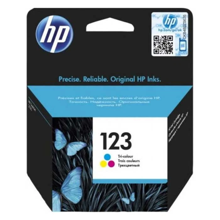 خرطوشة الحبر الأصلية ثلاثية الألوان HP 123 (F6V16AE)