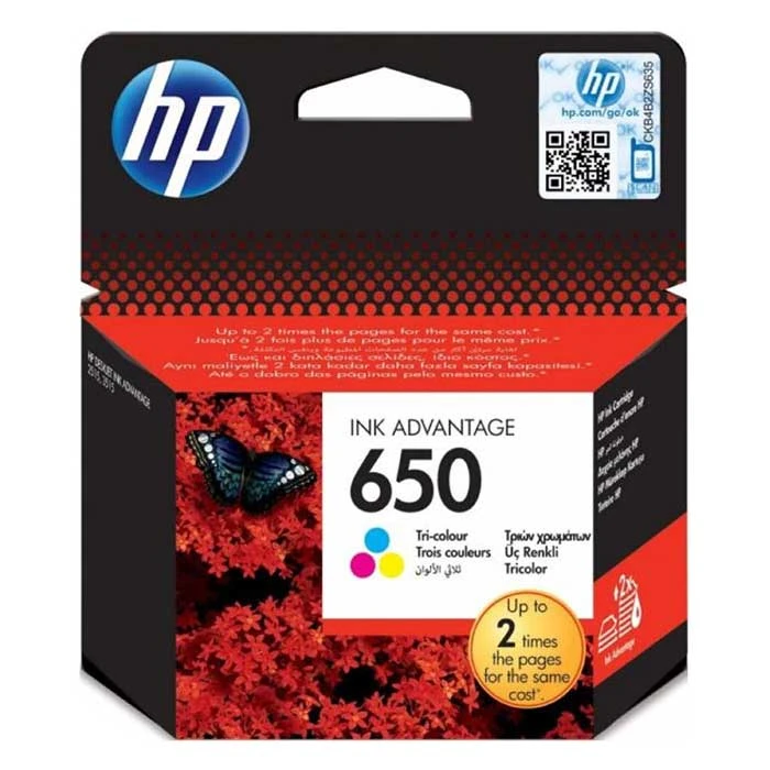 خرطوشة الحبر الأصلية ثلاثية الألوان HP 650 Advantage (CZ102AE)