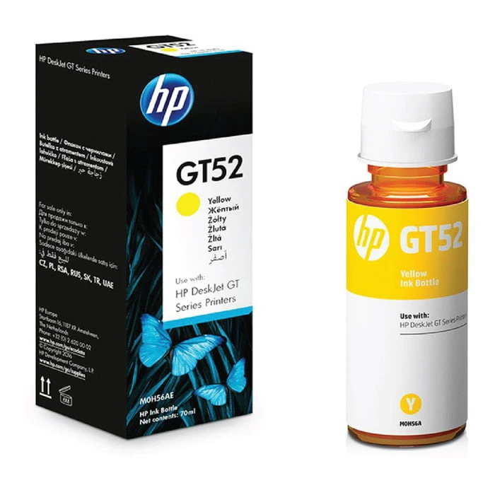 HP GT52 Yellow Original Ink Cartridge Bottle (M0H56AE)