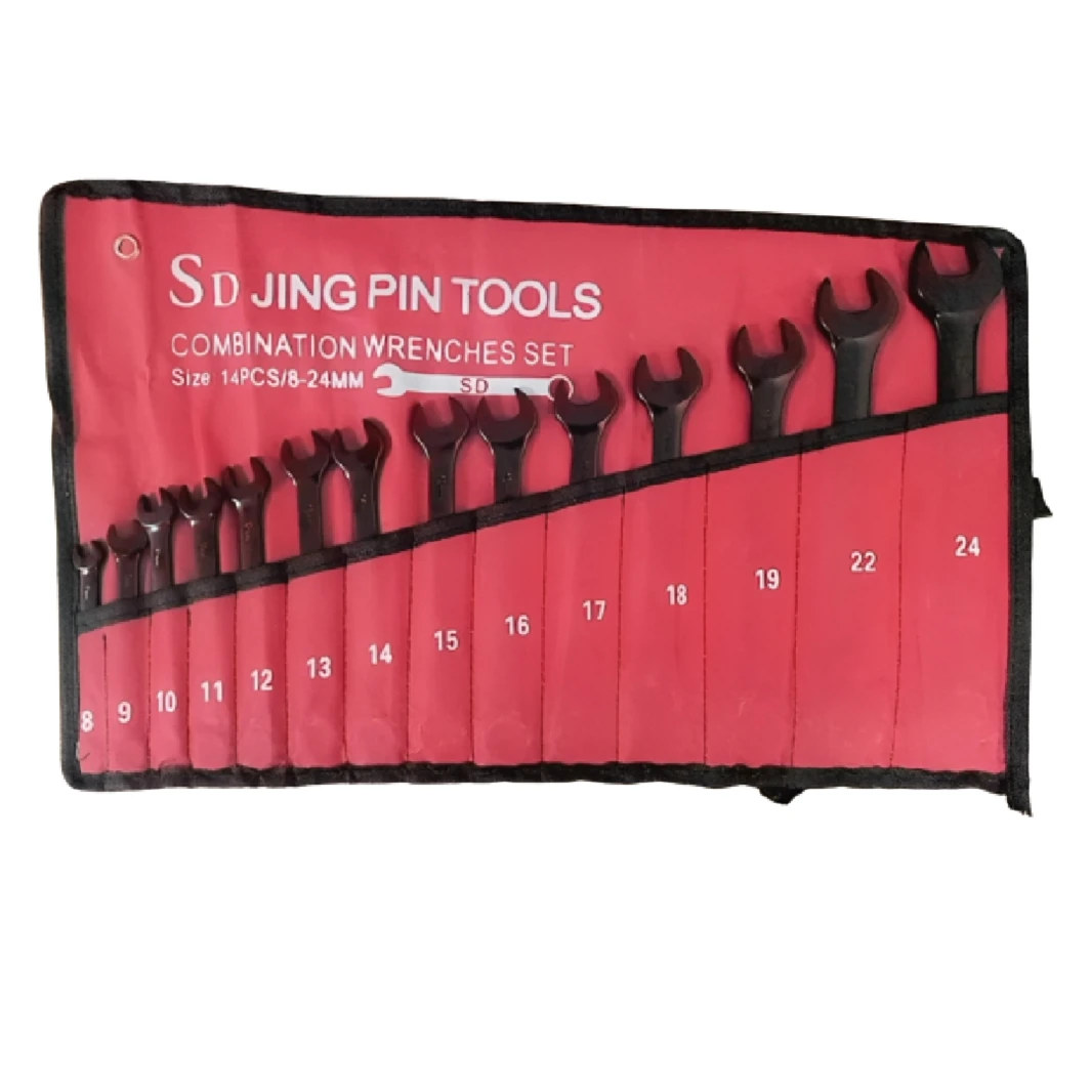 SD JING PIN COMPINATION WRENCH SET BLACK 14PCS