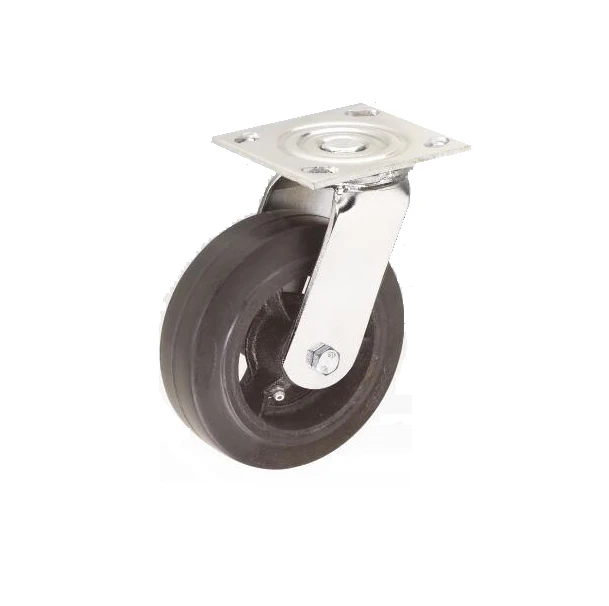 Industrial castor wheels without brakes, 125 mm