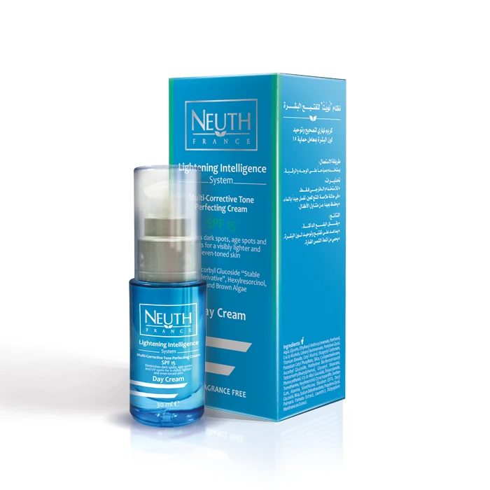عرض Neuth Lightening Intelligence Spf15Day Cream 30ml & Eye & Lip Makeup Remover 200ml Free كريم نهاري لتفتيح البشرة مع مزيل مكياج مجانا