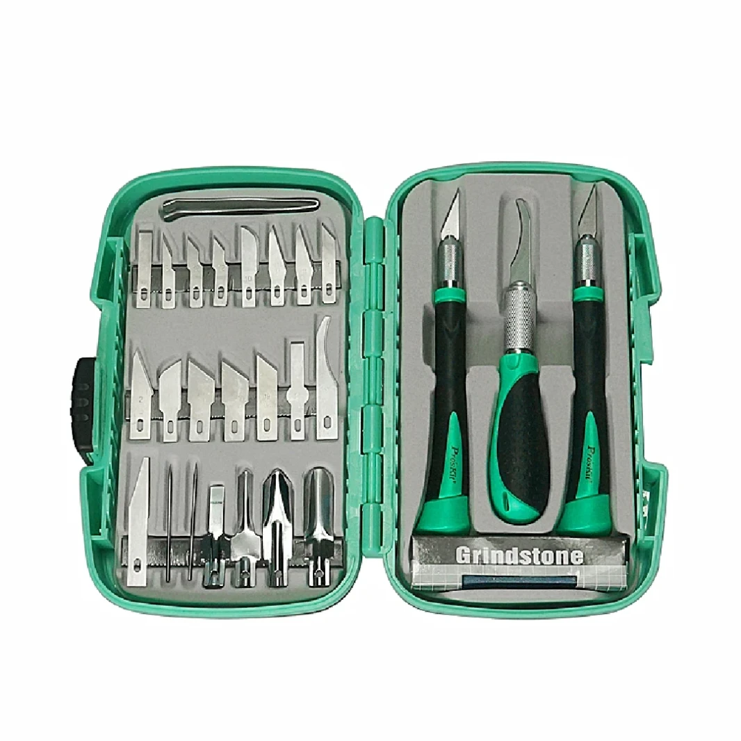 طقم سكاكين هواية من PROSKIT مكون من 30 قطعة PD-395A