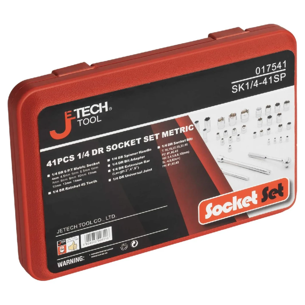 JETECH SK1/4-41SP SOCKET SET METRIC