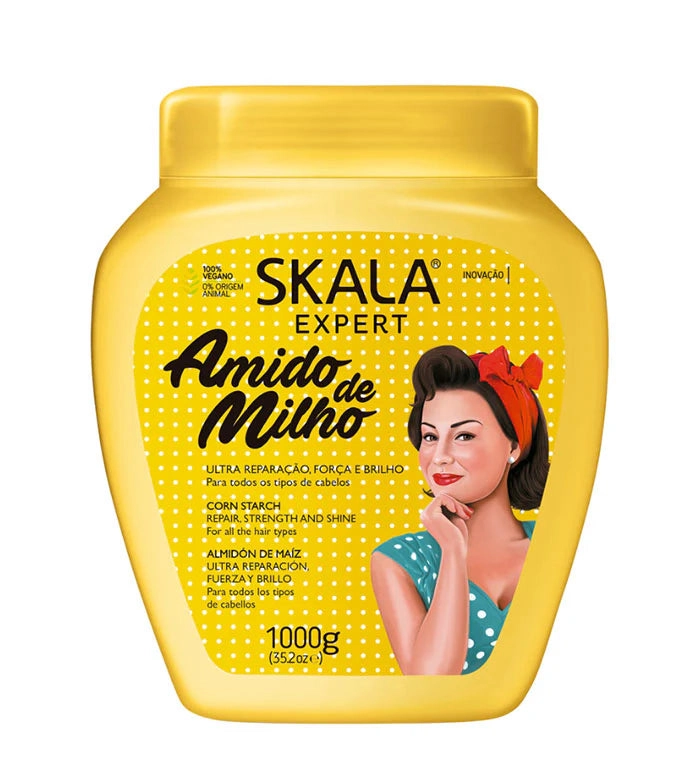 Skala Amido De Milho 2 in 1 Hair Cream 1000g -Yellow Hair Repair Cream