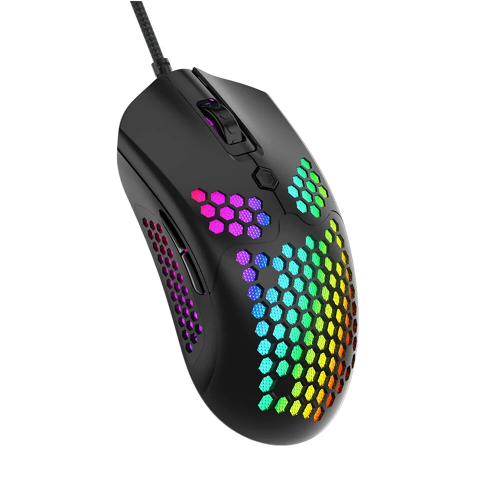ماوس الألعاب السلكي RGB Lights M5 E-Sports ماوس Ziyou Lang - أسود