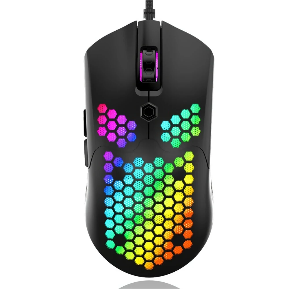 ماوس الألعاب السلكي RGB Lights M5 E-Sports ماوس Ziyou Lang - أسود