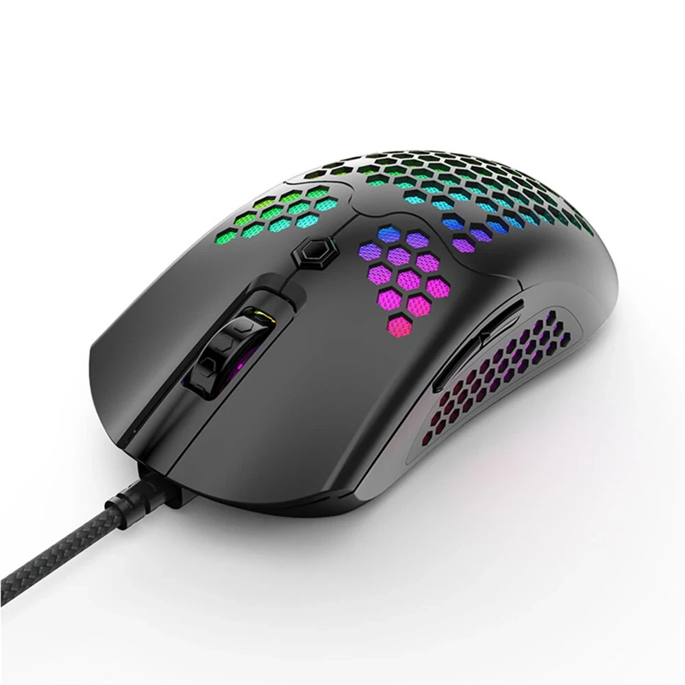 ماوس الألعاب السلكي RGB Lights M5 E-Sports ماوس Ziyou Lang - أسود