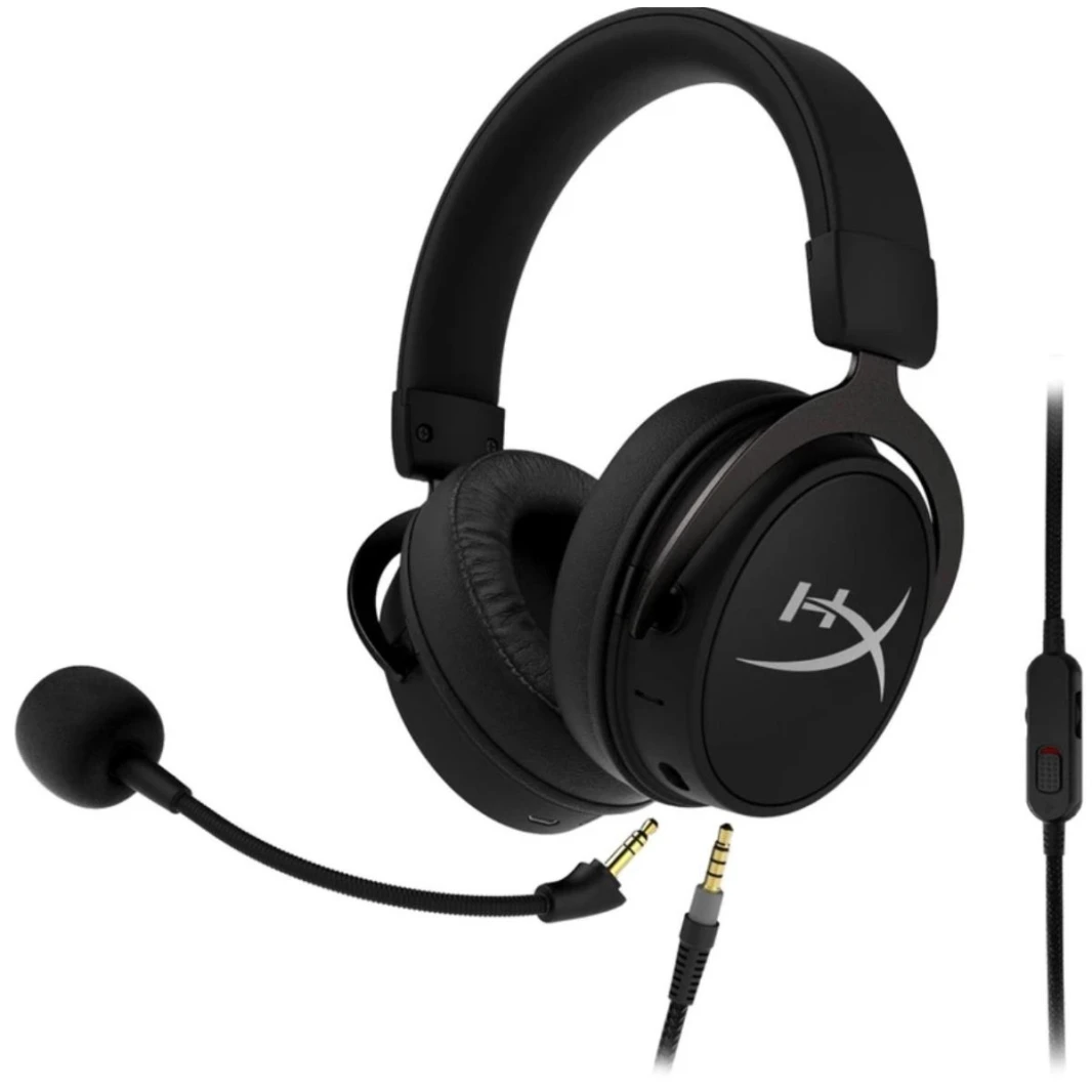 سماعة رأس سلكية للألعاب HyperX Cloud MIX + بلوتوث، Game and Go، ميكروفون قابل للفصل، خفيفة الوزن، متوافقة مع منصات متعددة - أسود