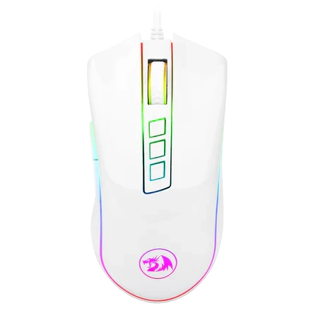 ماوس الألعاب Redragon M711 Cobra White المزود بإضاءة خلفية 16.8 مليون لون RGB