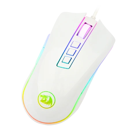 Redragon M711 Cobra White Gaming Mouse with 16.8 Million RGB Color Backlit