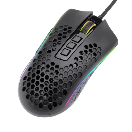 Redragon M808 Storm Lightweight RGB Gaming Mouse, 85g Ultralight Honeycomb Shell