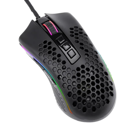 Redragon M808 Storm Lightweight RGB Gaming Mouse, 85g Ultralight Honeycomb Shell