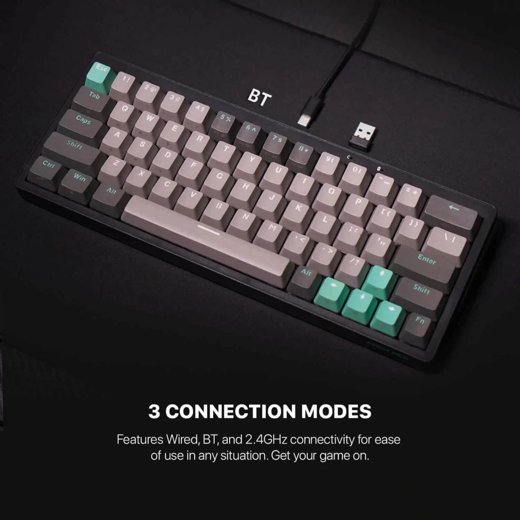 لوحة مفاتيح الألعاب الميكانيكية FANTECH ATOM PRO63 MK912 باللون الأحمر - إصدار STELLAR MERCURY