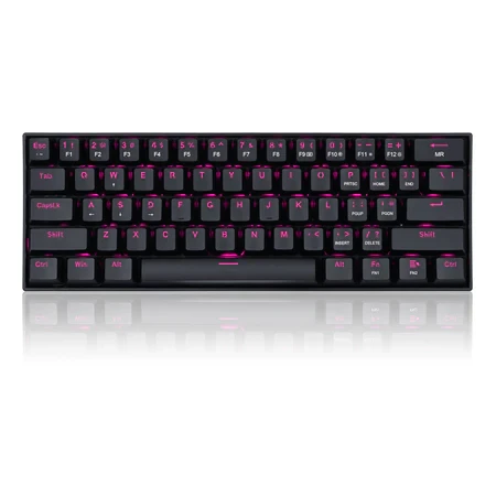 لوحة مفاتيح ميكانيكية للألعاب Redragon K630، إضاءة خلفية LED باللون الوردي