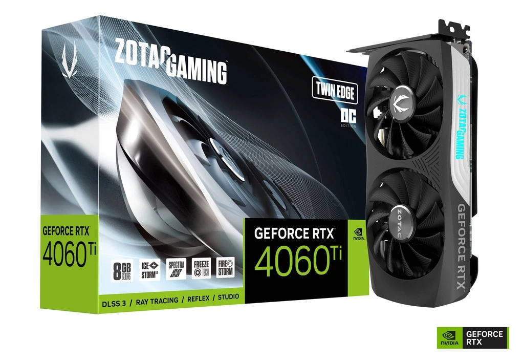 Zotac Gaming Geforce RTX 4060 TI 8GB TWIN EDGE OC ZT-D40610H-10M