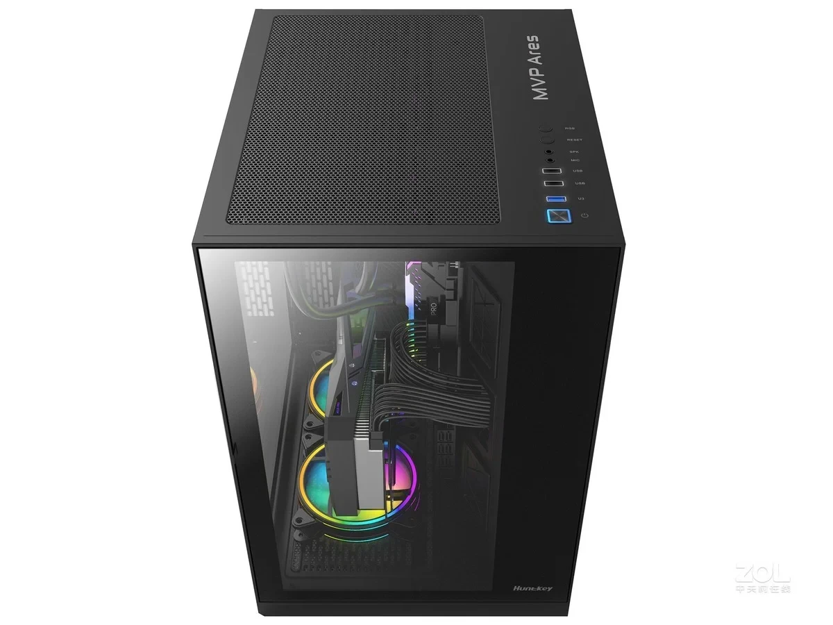 Huntkey MVP Ares ATX Case tempered glass side and front ( big box )