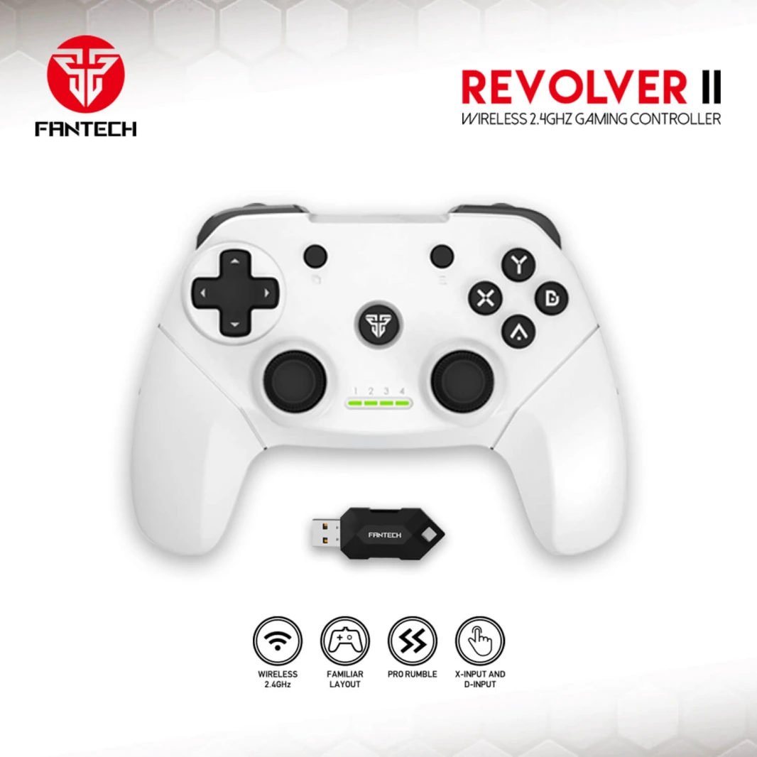 Fantech WGP12 Revolver Wireless Gaming Controller - White