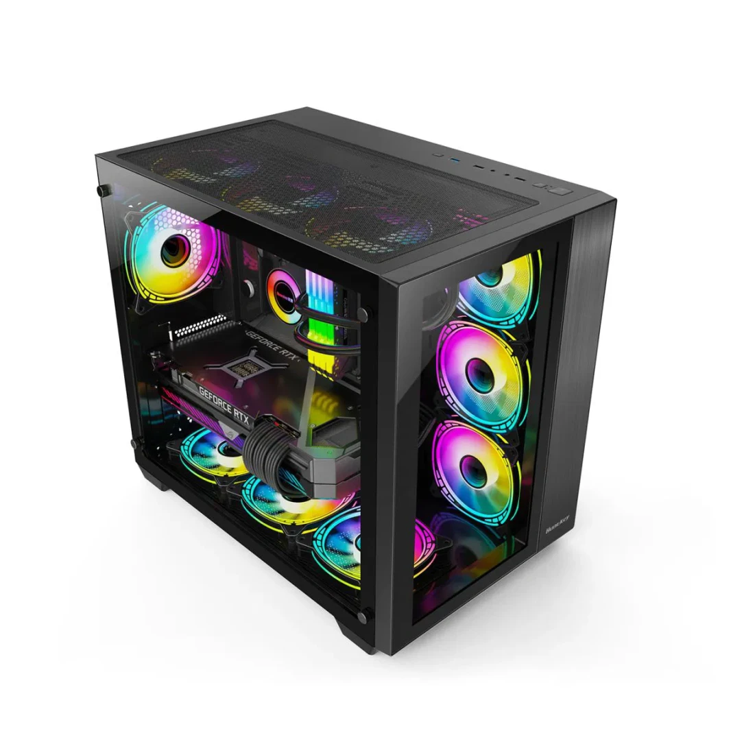 Huntkey S980 Tornado Full View Gaming Case -Black