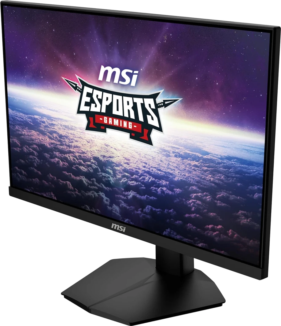 MSI 24” FHD (1920 x 1080) Non-Glare with Super Narrow Bezel 170Hz 1ms 16:9 HDMI/DP G-sync, Ready IPS Gaming Monitor (G244F), Black