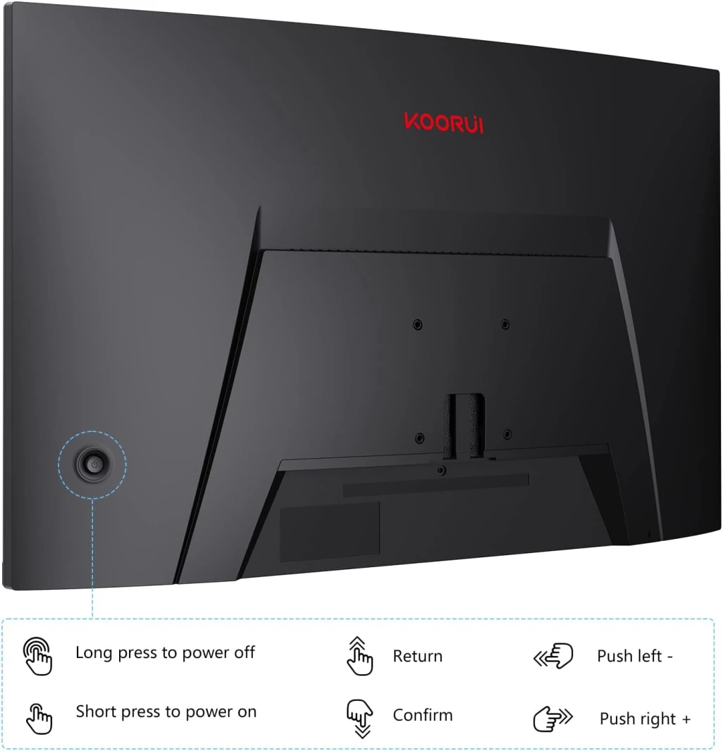 Koorui 27E6QC 27 "2560x1440 144Hz 1MS Mongved Grading Monitor