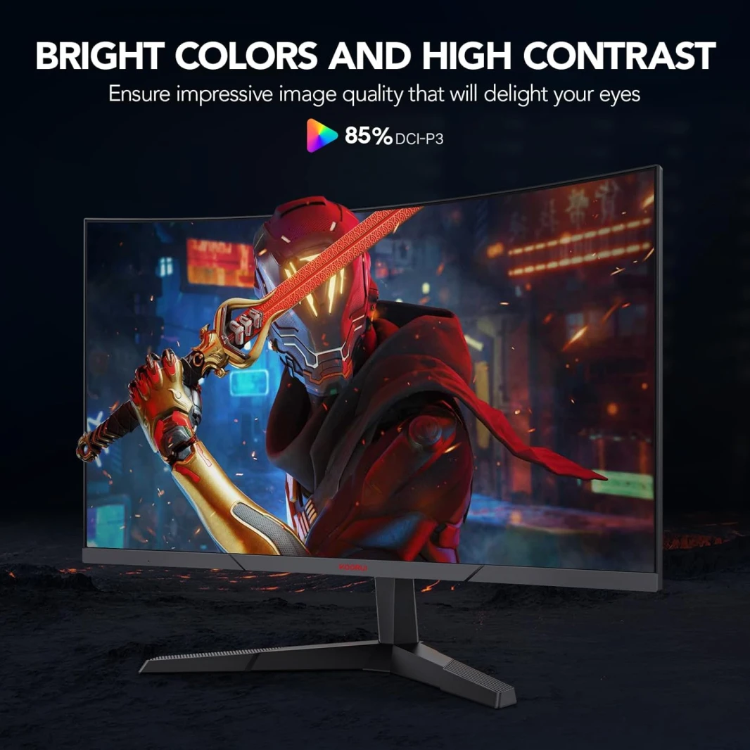 Koorui 27E6QC 27 "2560x1440 144Hz 1MS Mongved Grading Monitor