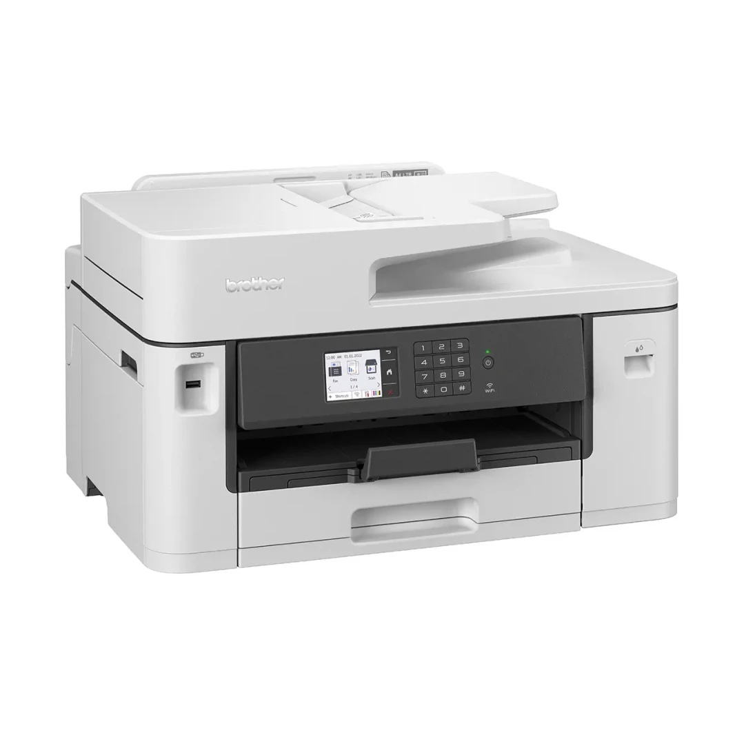 Brother MFC-J2340DW-طابعة خرطوشة الحبر A3 All-in-One. طباعة/مسح/نسخ/الفاكس. Auto 2 اثنين من الجوانب طباعة حتى A4. wifi و Ethernet. Apple Airprint ™ و WiFi Direct. اللون الأبيض