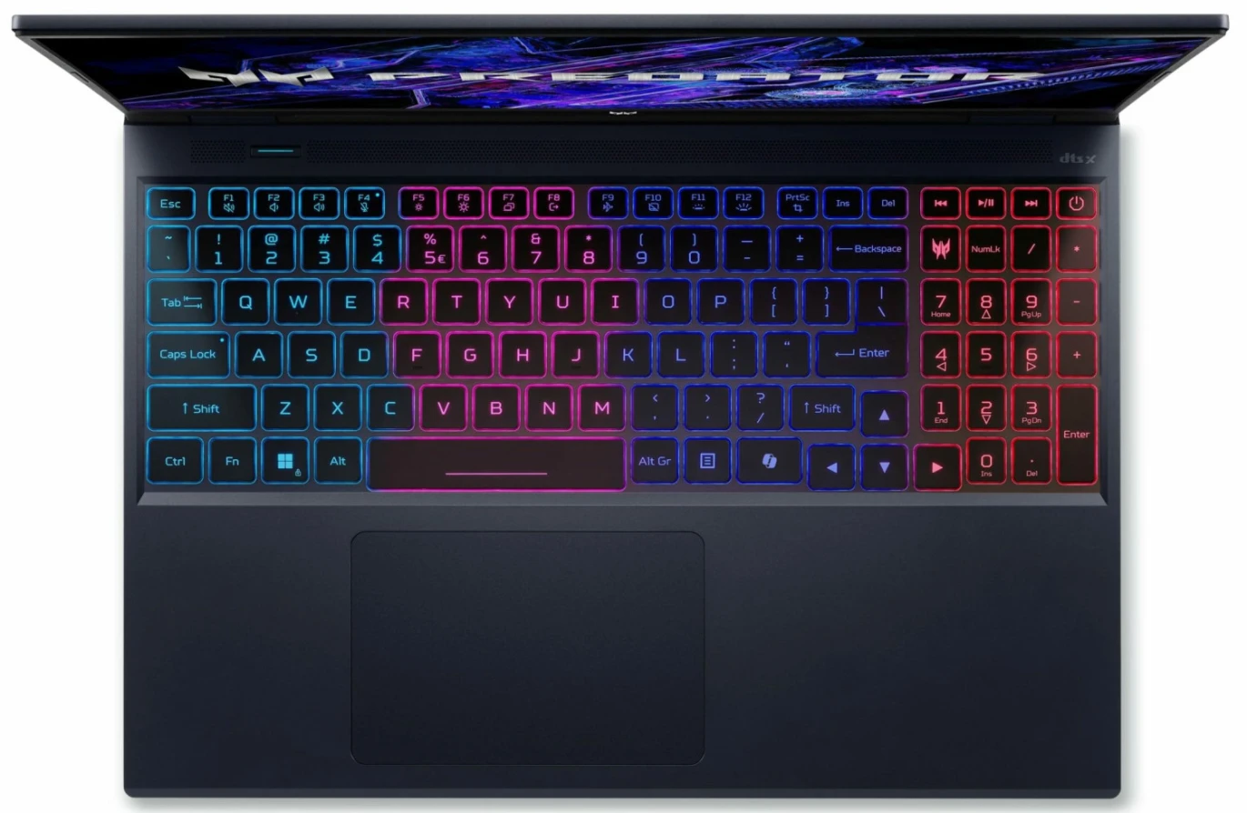 Acer Predator Neo PHN16-72-99B2 I9-14900HX ، 16.0inc 2.5k IPS 240Hz ، 1TB NVME ، RTX 4060 8GB ، 32 DDR5 ، RGB لوحة مفاتيح