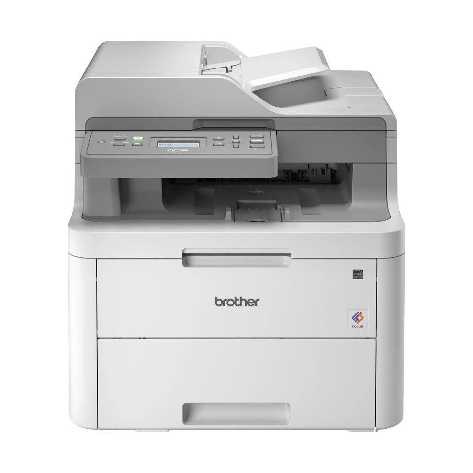 Brother DCP-L3551CDW 3-in-1 Color Laser Printer مع وحدة تغذية أوتوماتيكية ثنائية الجوانب ، الطباعة المزدوجة ، جاهزة للشبكة و Wi-Fi