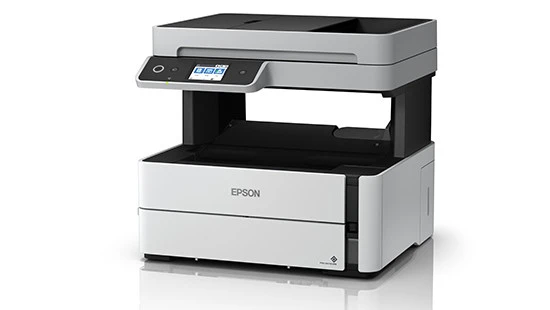 Epson Ecotank Monochrome M3170 Wi-Fi All-in-One Printer (مطبوعات مثل الليزر أحادي ، ولكن مع المزيد من القدرات. تلبي الكفاءة الإنتاجية مع طابعة M3170 أحادية اللون Ecotank. Powere.