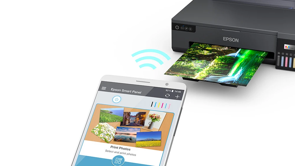 Epson Ecotank L18050 Ink Tank Printer (تعدد الاستخدامات تلبي طباعة صور عالية الجودة. تقديم حلول طباعة الصور غير المفعمة بالحيوية من حيث التكلفة ، درجة الحموضة ، درجة الحموضة المذهلة.