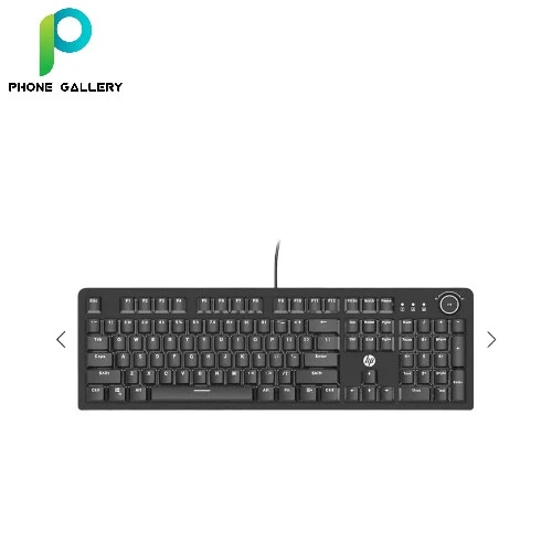 HP K10G لوحة المفاتيح الميكانيكية لوحة المفاتيح 104 مفاتيح الحجم الكامل الإضاءة الخلفية لوحة المفاتيح