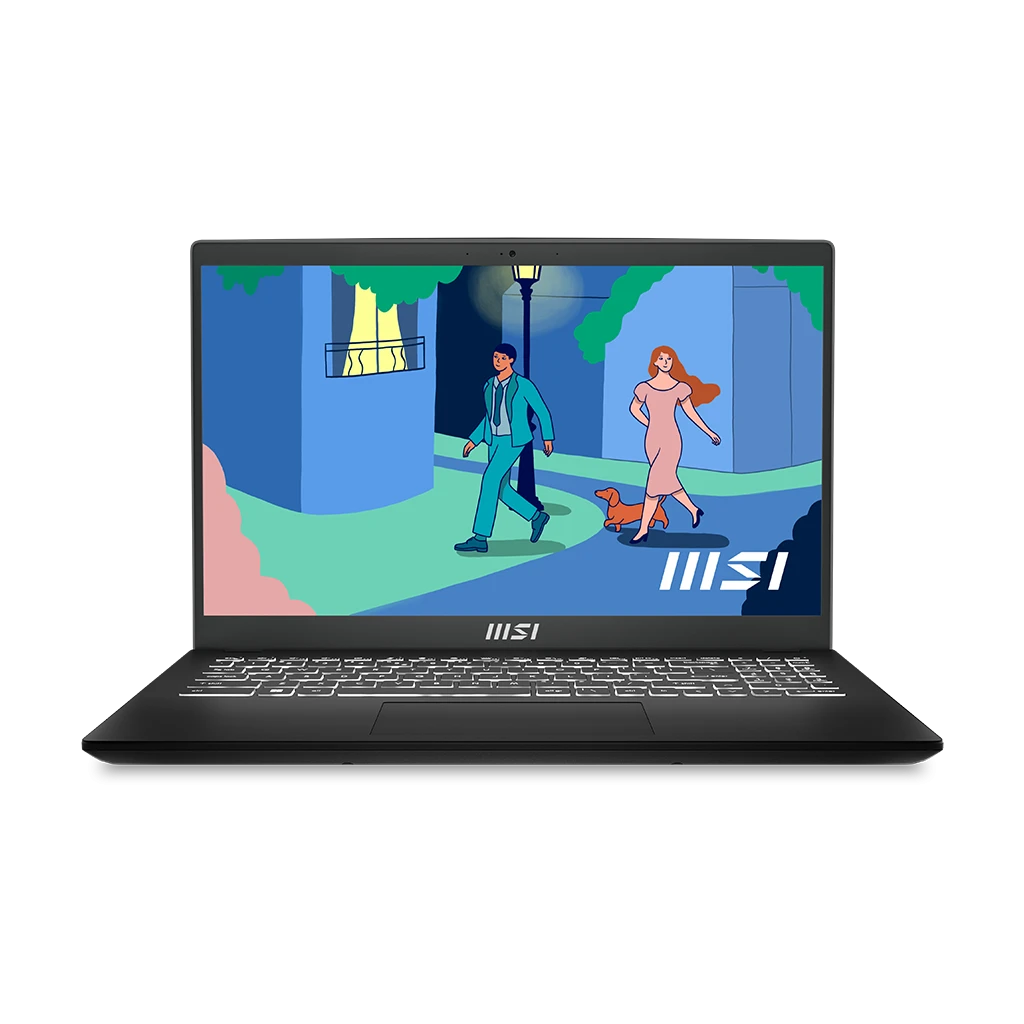 MSI Modern 15 B12M-496AE Business Laptop – 12th Gen / Intel Core i5-1235U / 15.6inch FHD / 512GB SSD / 8GB DDR4 / Shared Intel IRIS XE Graphics / Windows 11  / English & Arabic Keyboard