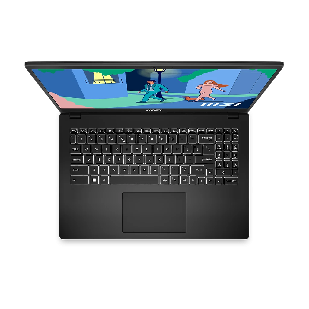 MSI Modern 15 B12M-495AE Business Business Laptop-12th Gen / Intel Core I3-1215U / 15.6inch FHD / 256GB SSD / 8GB DDR4 / مشترك IRIS XE Graphics / Windows 11 / English and Aboard