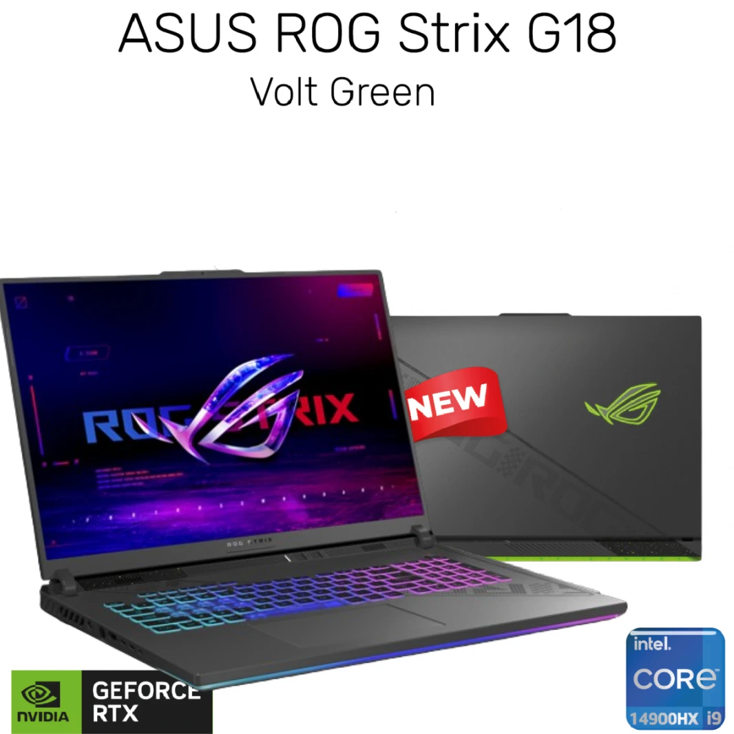 الكمبيوتر المحمول 2024 ASUS ROG Strix G18 ، Intel® Core ™ I9-14900HX ، RTX 4060 ، 18 "