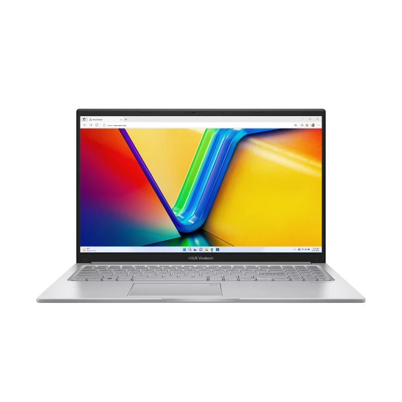 Asus Vivibook A1504V Intel® 13Th Gen Core I7-1355U, 16GB DDR4 RAM, 512GB NVMe® SSD, Intel® Iris™ Xe Graphics, 15.6 1920 x 1080 (FHD) IPS-Level, Windows 11 Home - Silver
