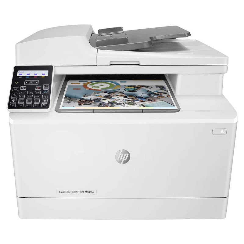 HP Color LaserJet Pro MFP M183FW All-in-One Printer مع Wi-Fi & Automatic Document Feeder