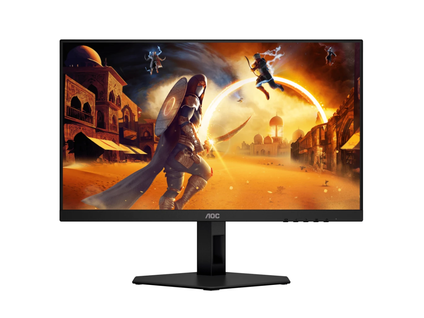 AOC Q27G4F IPS 2560 x 1440 (2K) 180Hz .05ms HDMI 2.0 \ DP 1.4 Flat Gaming Monitor with HDR10, Adaptive Sync & Adjustable Stand (Height Adjustment, Swivel, Tilt & Pivot) - Black