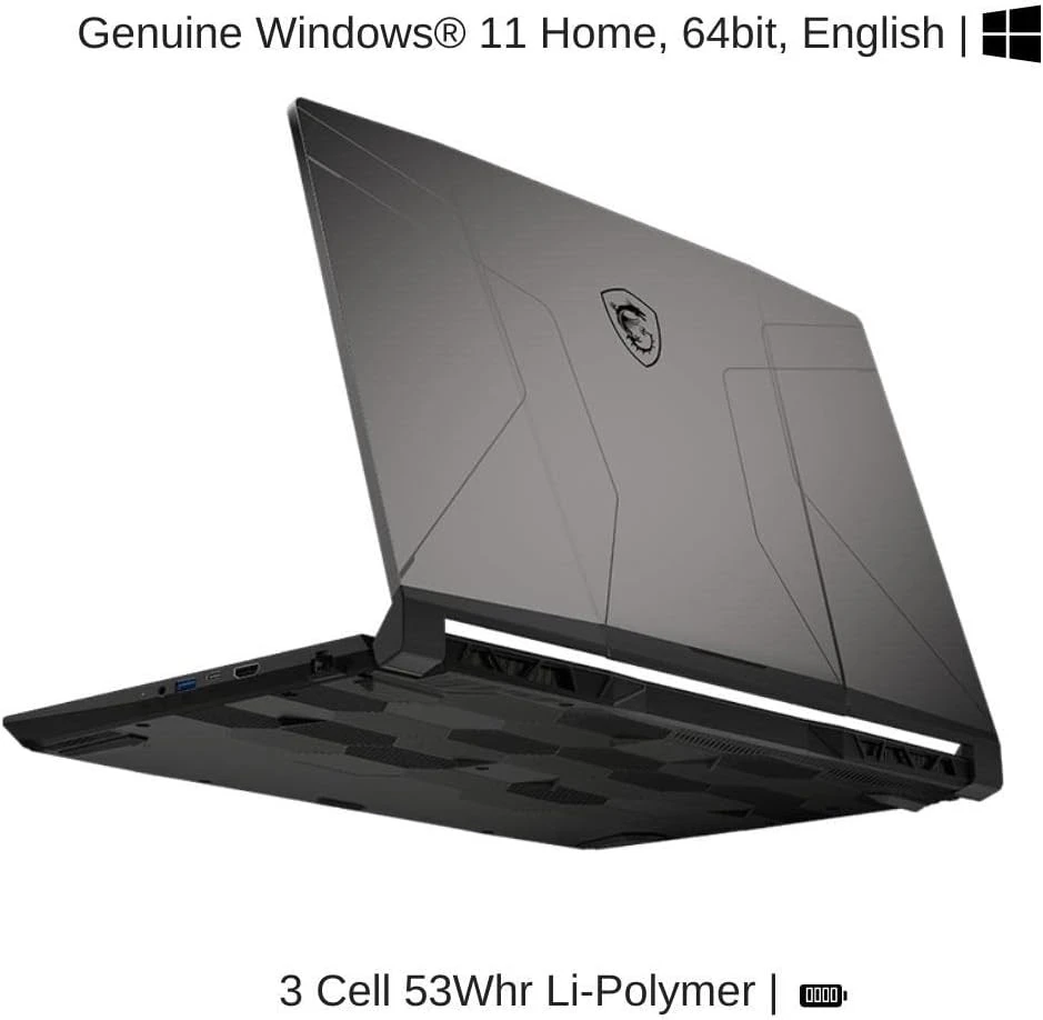 MSI Pulse GL66 12UEK-1239XAE 15.6 "2K QHD 165Hz ، I9-12900H ، RTX ™ 3060 محمول GPU 6GB GDDR6 ، 32 GB 3200MHz RAM ، 512GB PCIE SSD ، Windows 11 Original