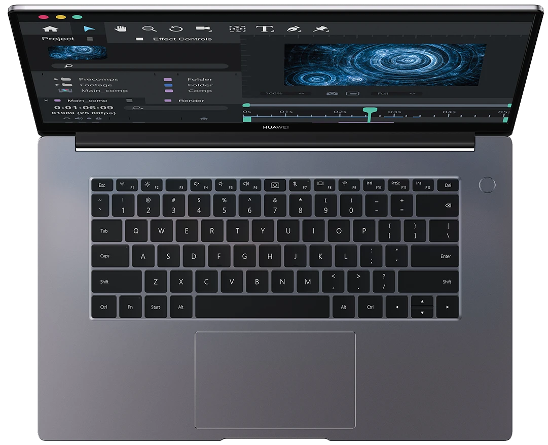 Huawei MateBook B3-520 Intel® 11th Gen Core ™ I5-1135G7 ، 8GB DDR4 RAM ، 512GB NVME® SSD ، Intel® Iris ™ XE Graphics ، 15.6 "IPS 1920 X 1080 (FHD)