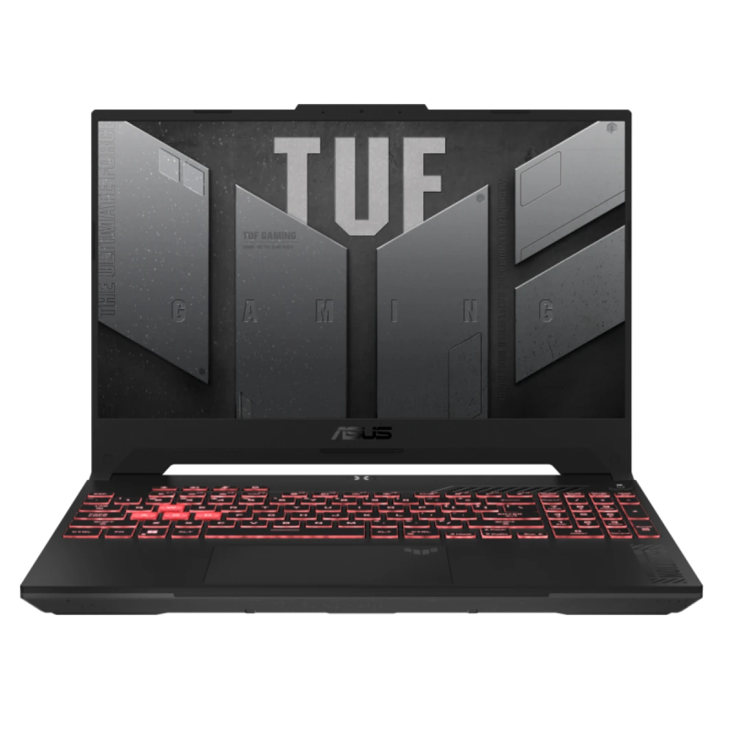 كمبيوتر محمول ASUS TUF Gaming A15 ، Ryzen ™ 9 7940HS ، 1 تيرابايت SSD ، 32 DDR5 ، RTX 4070 8GB DDR6 144Hz الجرافيت الأسود 2023