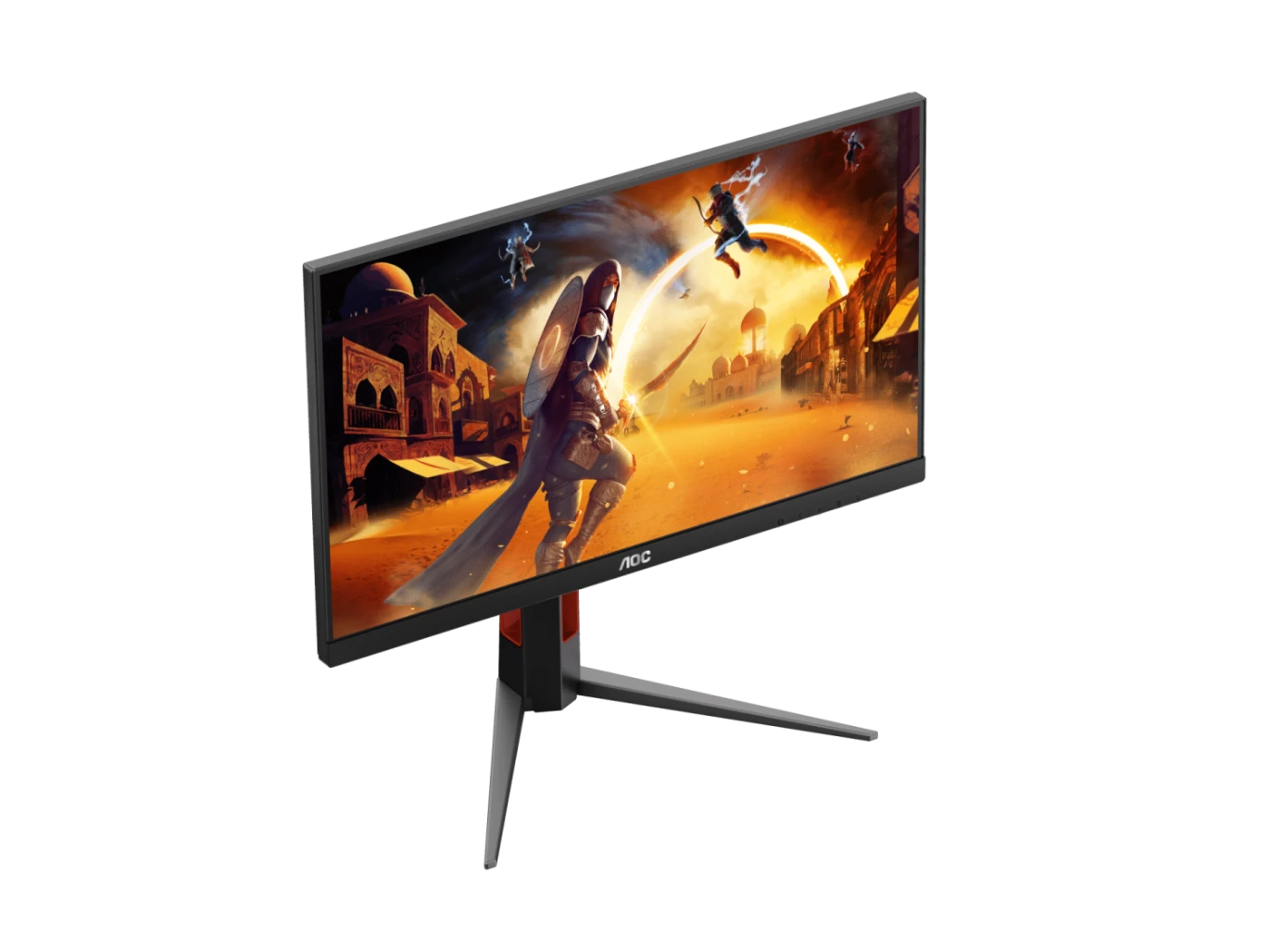 AOC 27G4 27 "1920 × 1080 (FHD) IPS 180Hz .05ms HDMI 2.0 \ DP 1.4 شاشة مسطحة للألعاب مع HDR10 ، المزامنة التكيفية والوقوف القابلة للتعديل (تعديل الارتفاع ، الدوران ، الإمالة & pivot) - الأسود
